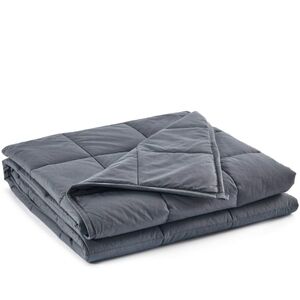 Gray Quilted Weighted Blanket